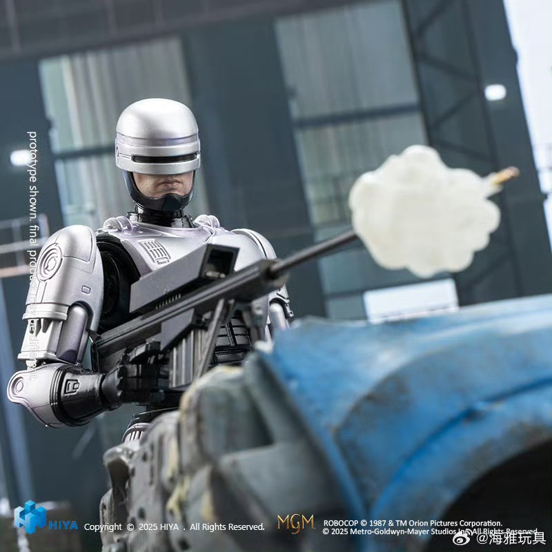 Pre-Order Hiya Toys 6-inch 1/12 Scale RoboCop Action Figure - Highly Detailed Super Series Collectible for Display & Diorama Scenes
