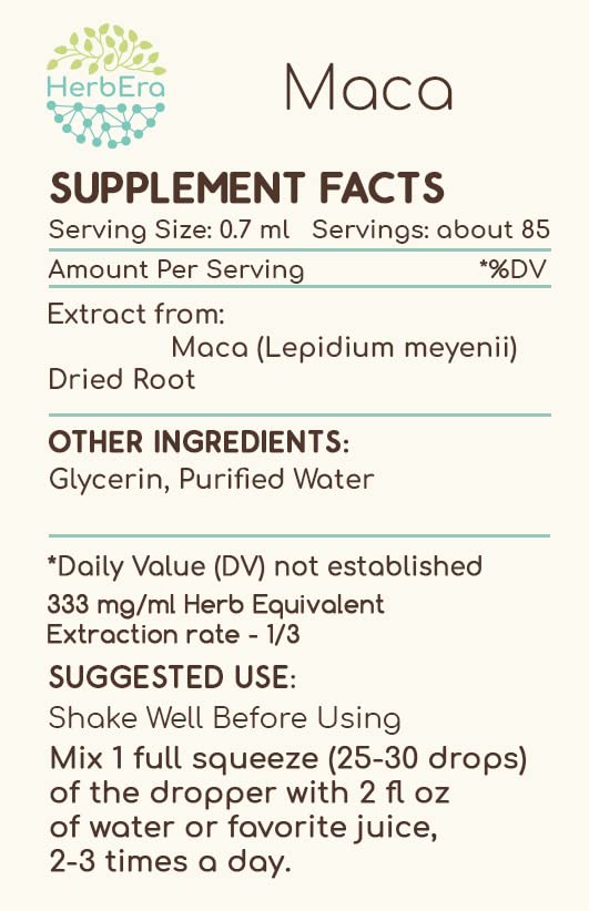 Premium Alcohol-Free Maca Root Extract Tincture - Super Concentrated Lepidium Meyenii Supplement (2 fl oz) | Natural Energy Booster & Libido Enhancer for Men & Women | Perfect for Daily Wellness Routine & Stress Relief