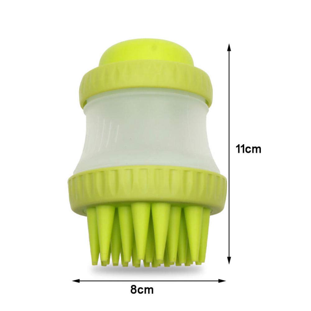 Multifunctional Silicone Pet Grooming Brush - 2Pcs Dog Bath Brush & Massage Comb for Bathing, Cleaning & Shedding Control (Pink) - Perfect for Dogs & Cats Grooming at Home or Professional Pet Salons