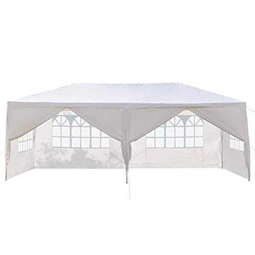 10'x20' Heavy Duty Waterproof Party Tent - 6 Removable Sidewalls & 2 Doorways - Outdoor Wedding Canopy, Camping Gazebo, Beach Sun Shelter, Portable Carport - Perfect for Parties, Events, Backyard Gatherings & Outdoor Activities