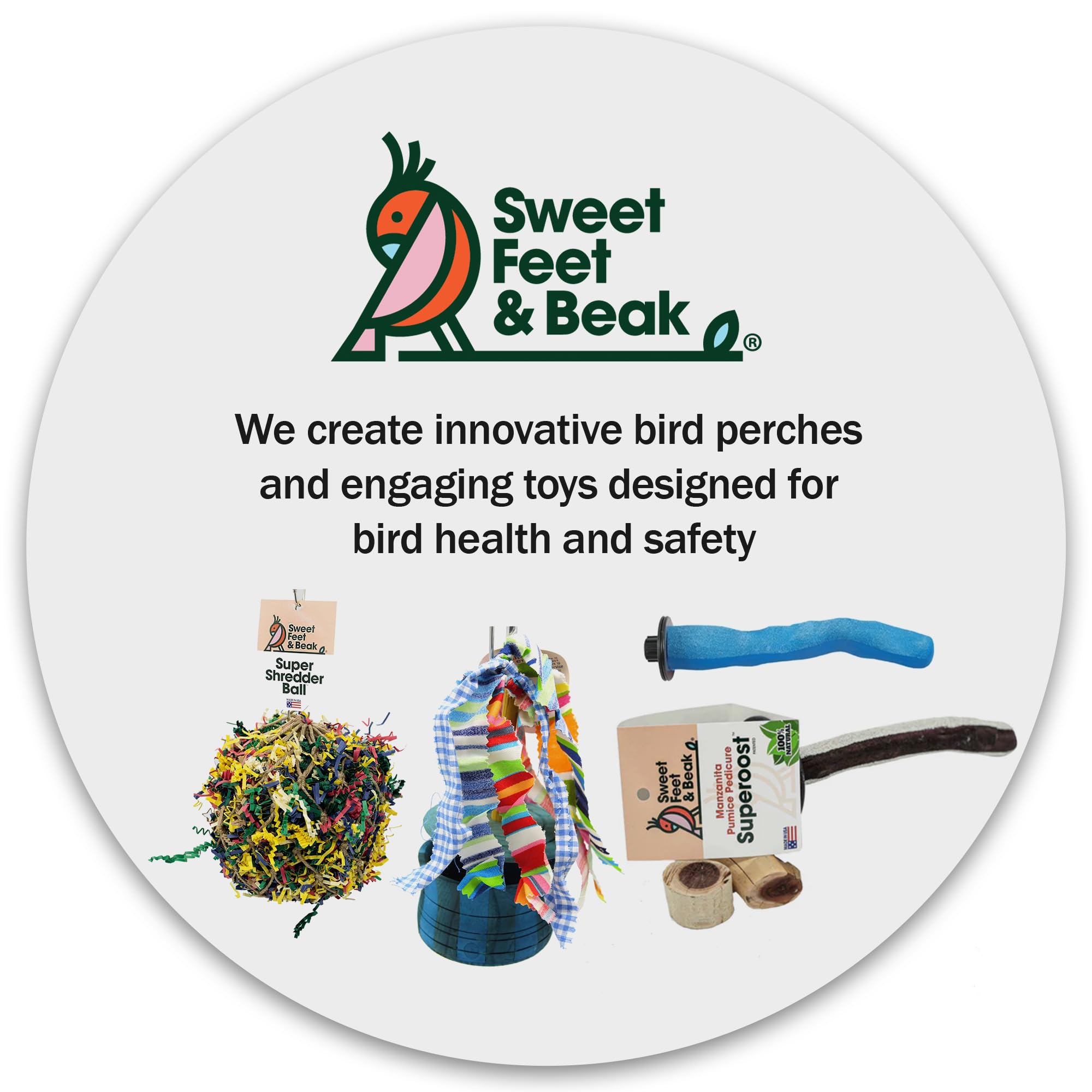 Natural Pumice Perch for Birds - 8