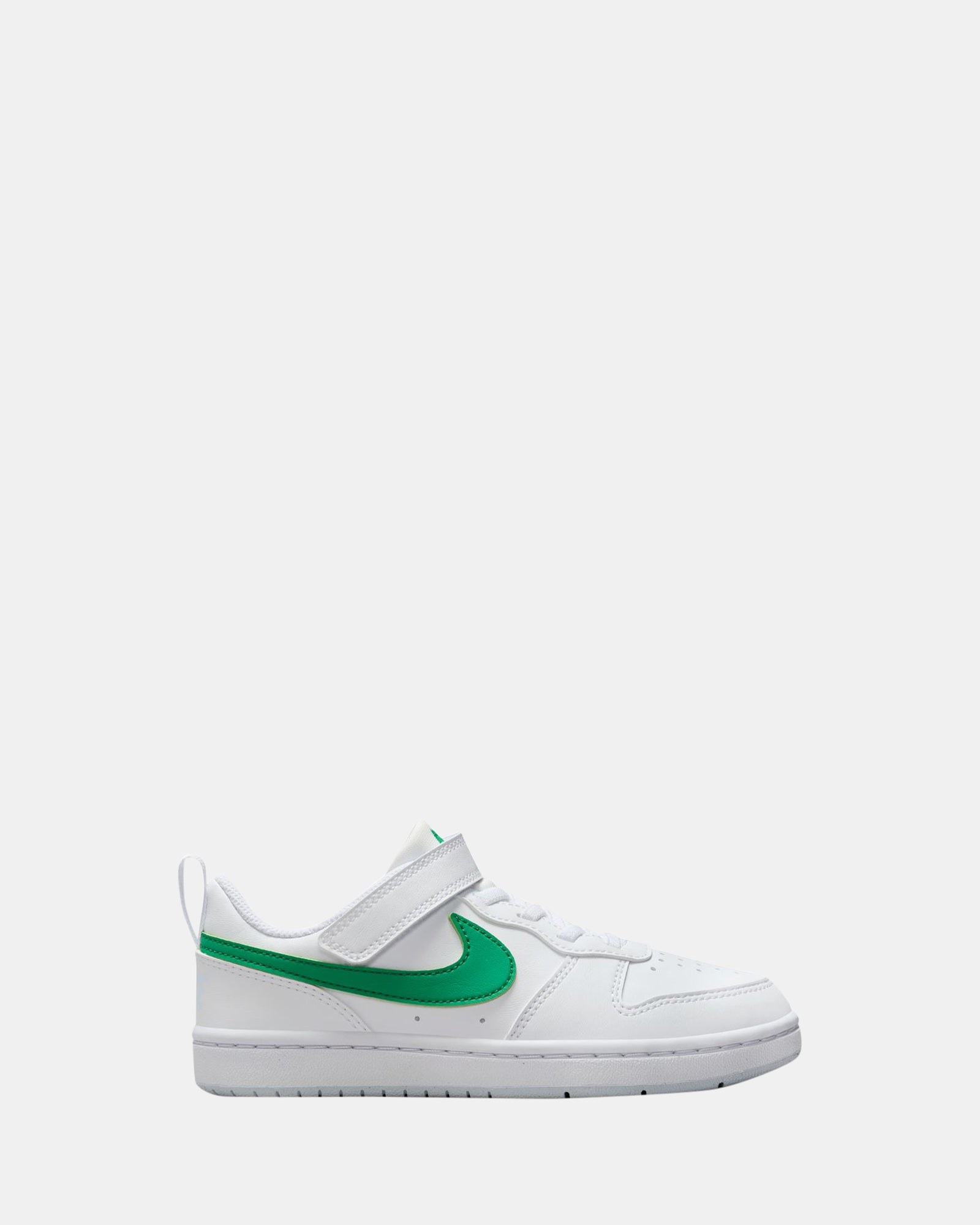 Court Borough Low Recraft Sneakers - Pre School White/Stadium Green/Grey - Comfortable Kids Shoes for School, Play & Everyday Wear