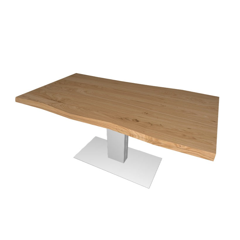 ELVIS Solid Wood Dining Table - Modern Farmhouse Style Kitchen Table for 4-6 People, Perfect for Family Meals & Entertaining Guests