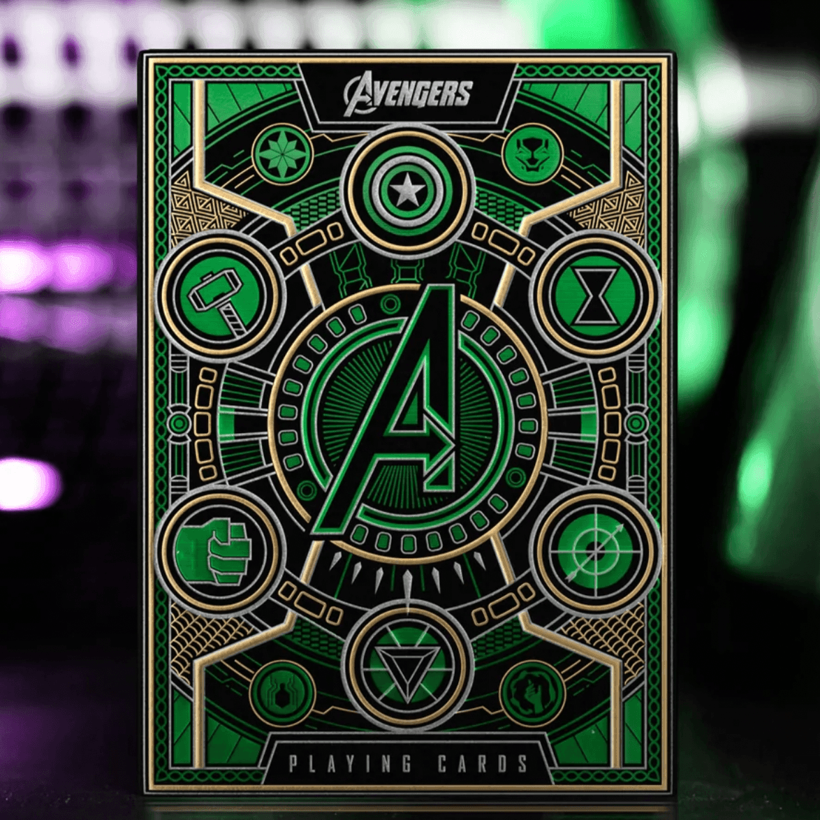 Marvel Avengers Playing Cards - Green Edition | Premium Superhero Card Game for Collectors & Game Nights | Perfect for Parties, Gifts & Family Fun