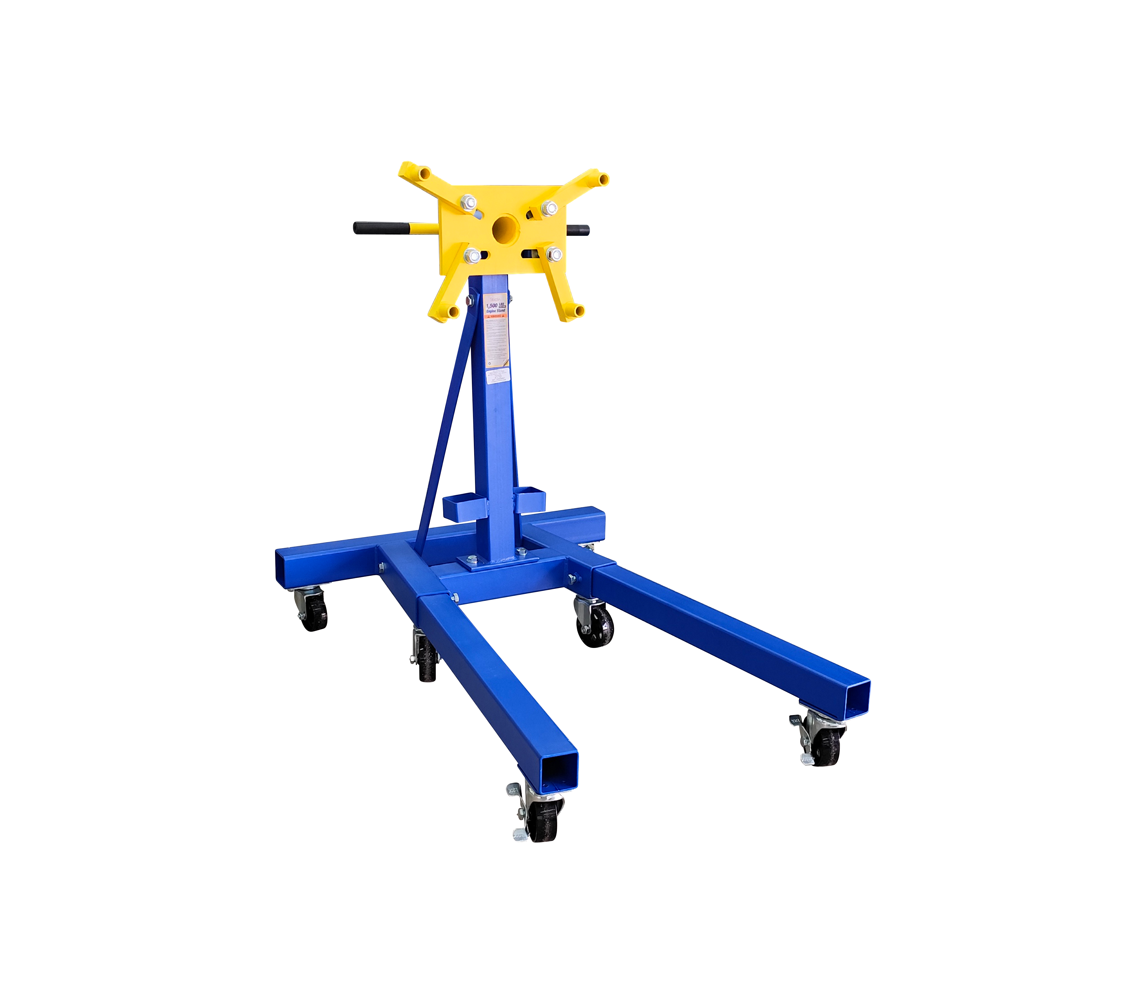 TH62001 Blue Roccia Hydraulic Engine Crane - Heavy Duty Car Hoist for Auto Repair, Garage, and Workshop Use