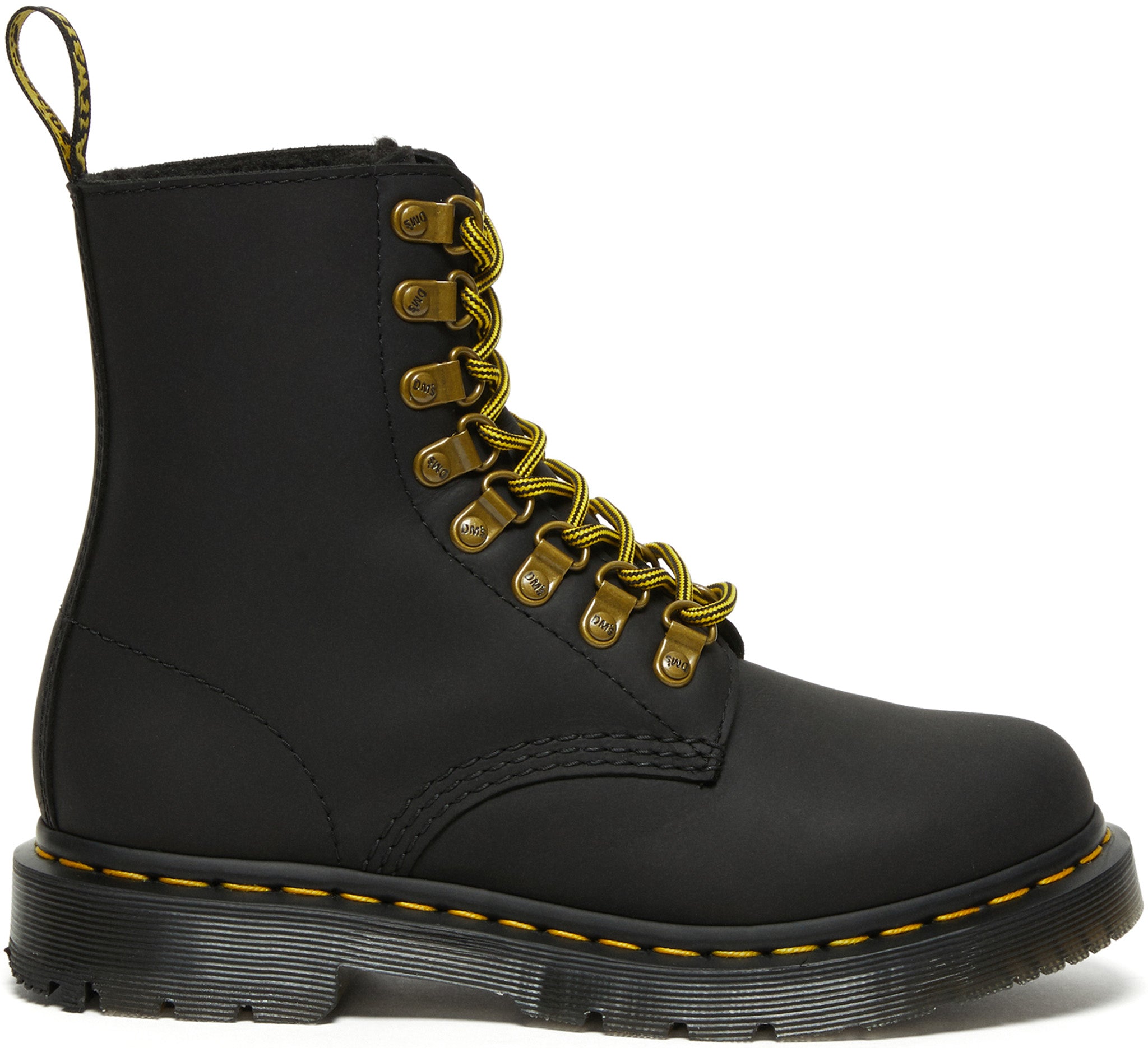 Dr. Martens 1460 Pascal WinterGrip Boots for Women - Waterproof Leather Ankle Boots with Warm Fleece Lining | Perfect for Winter Snow, Rainy Days & Cold Weather Outdoor Activities