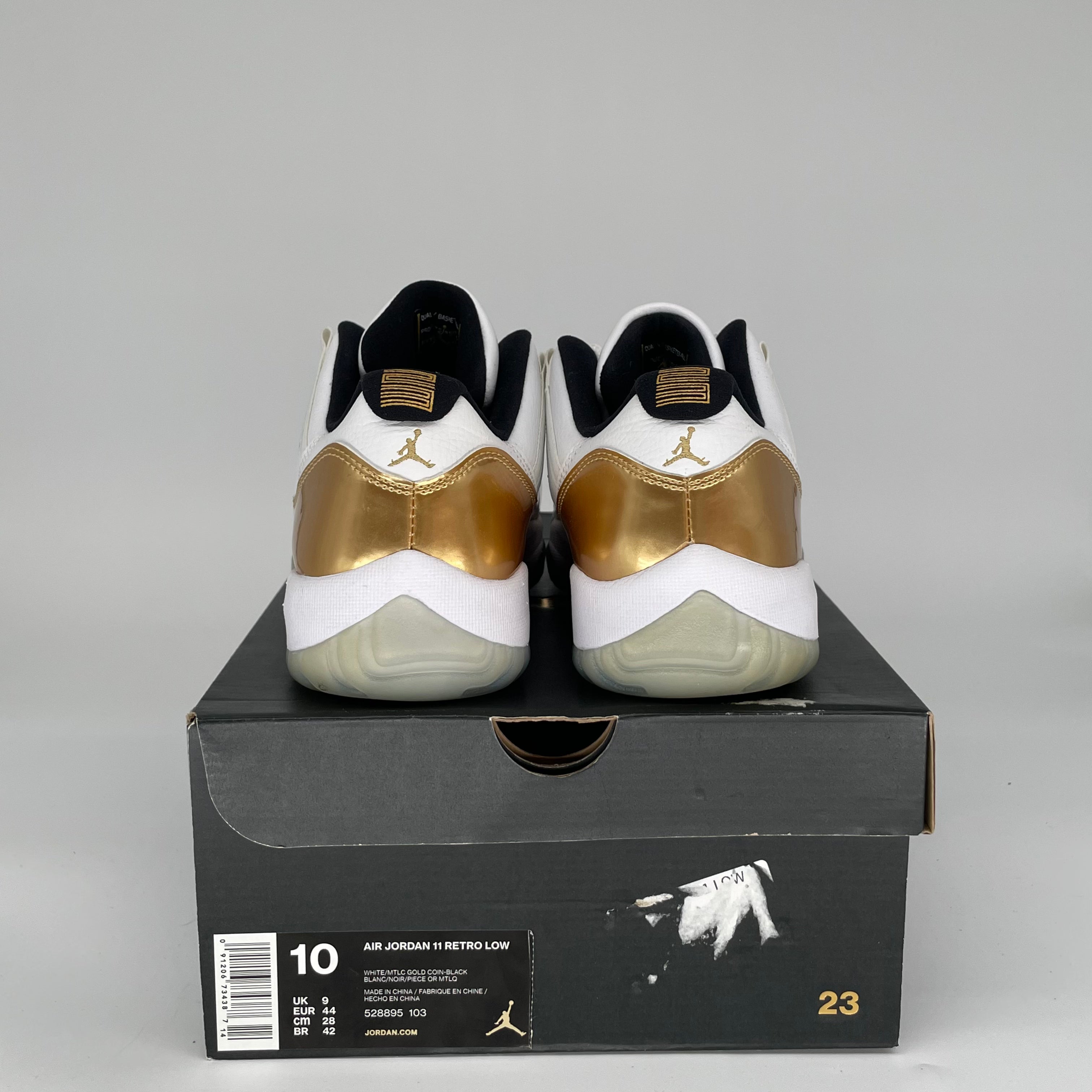 Air Jordan 11 Low Closing Ceremony Men's Basketball Shoes - Size 10 (White/Black-Concord) 528895-103 - Perfect for Casual Wear, Sports & Sneaker Collecting