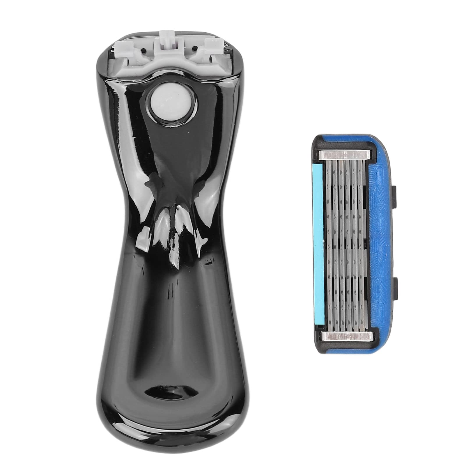 Premium Men's Safety Razor - Gun Black Waterproof Manual Shaving Razor for Barber & Travel | Portable Removable Blade for Smooth Shaving at Home & On The Go