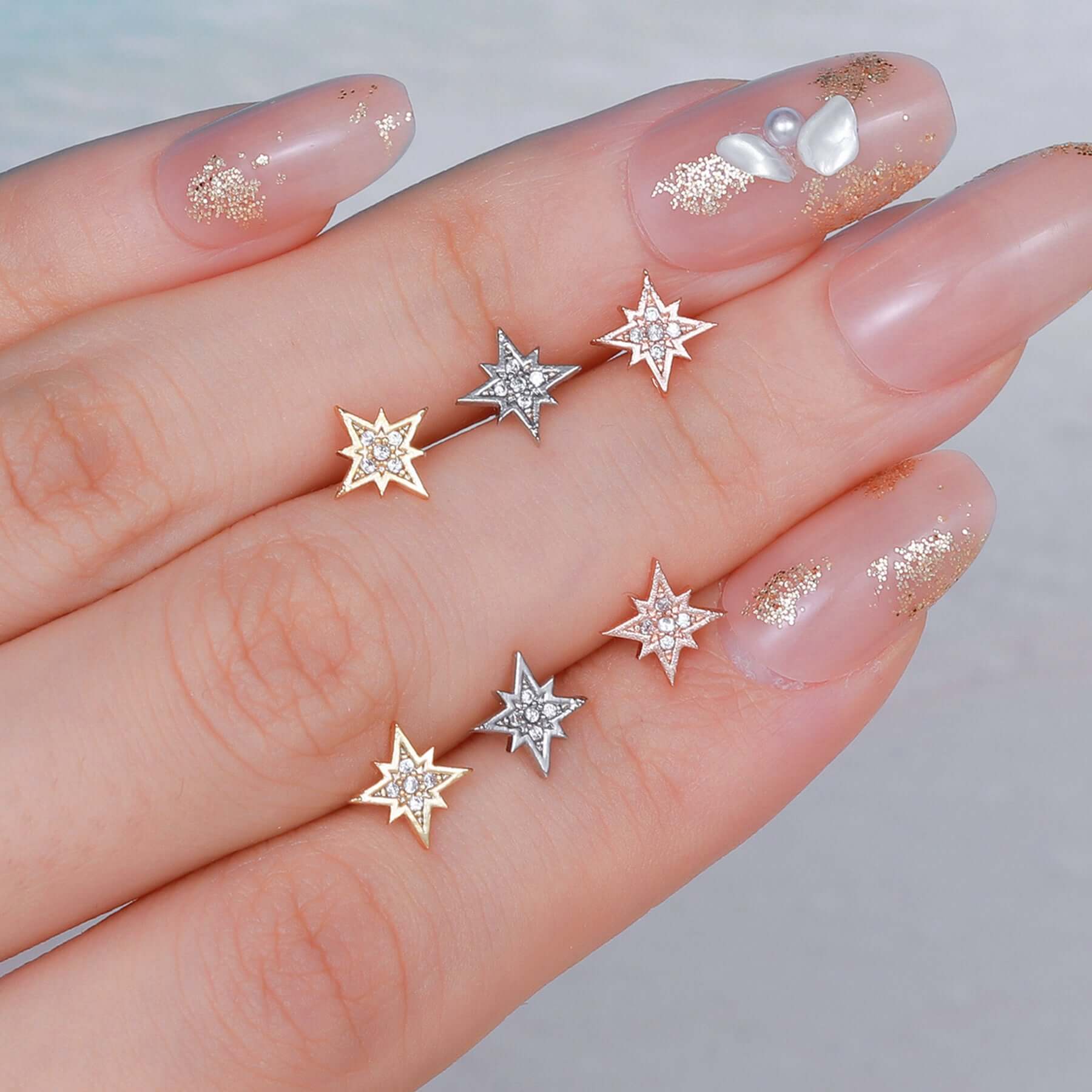 20G Cute Animal Helix Rose Gold Daith Studs - Perfect for Cartilage Piercing, Trendy Ear Jewelry for Women & Girls | EGD0558 | Ideal for Everyday Wear, Parties & Gifts
