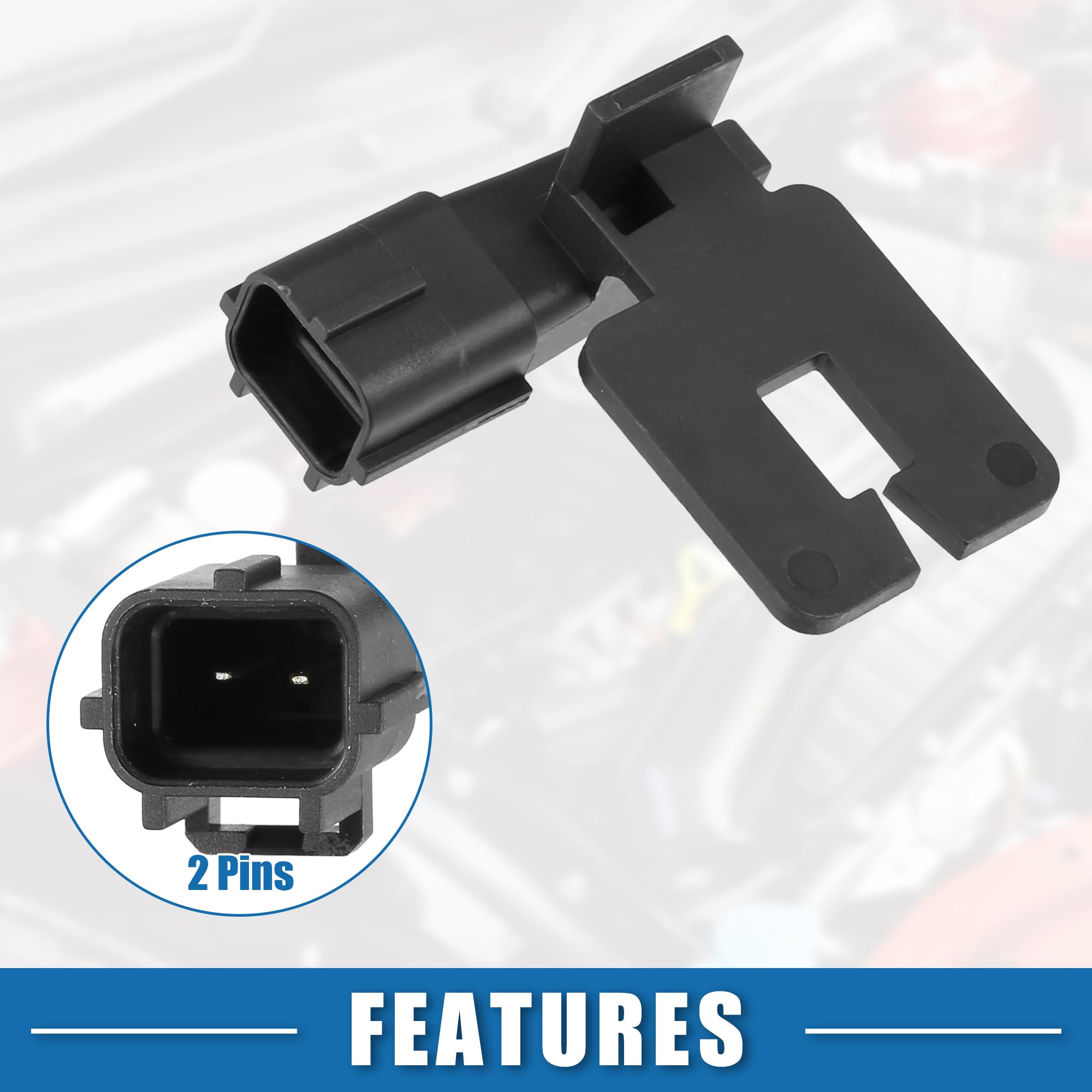 Chrysler 200 2016 Air Intake Temperature Sensor 5149265AB - Plastic Black IAT Sensor Replacement for Engine Performance - Perfect for Cold Weather Driving & Fuel Efficiency Improvement