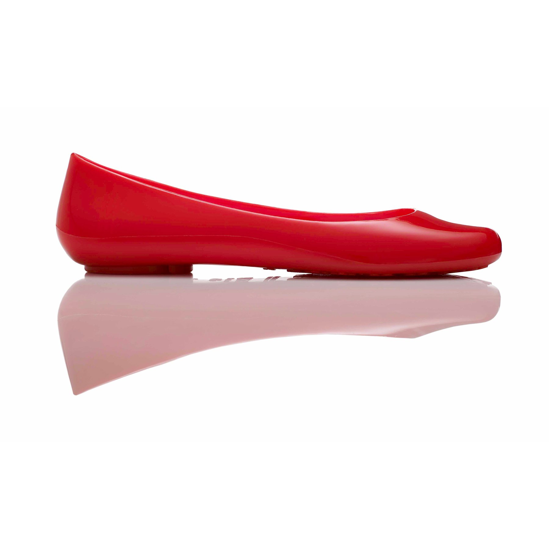 Oka-B Women's Taylor Shiny Ballet Flats - Cherry Red Shiny Comfortable Shoes Size 6 Medium (US) for Work, Office, Casual Wear & Daily Walking