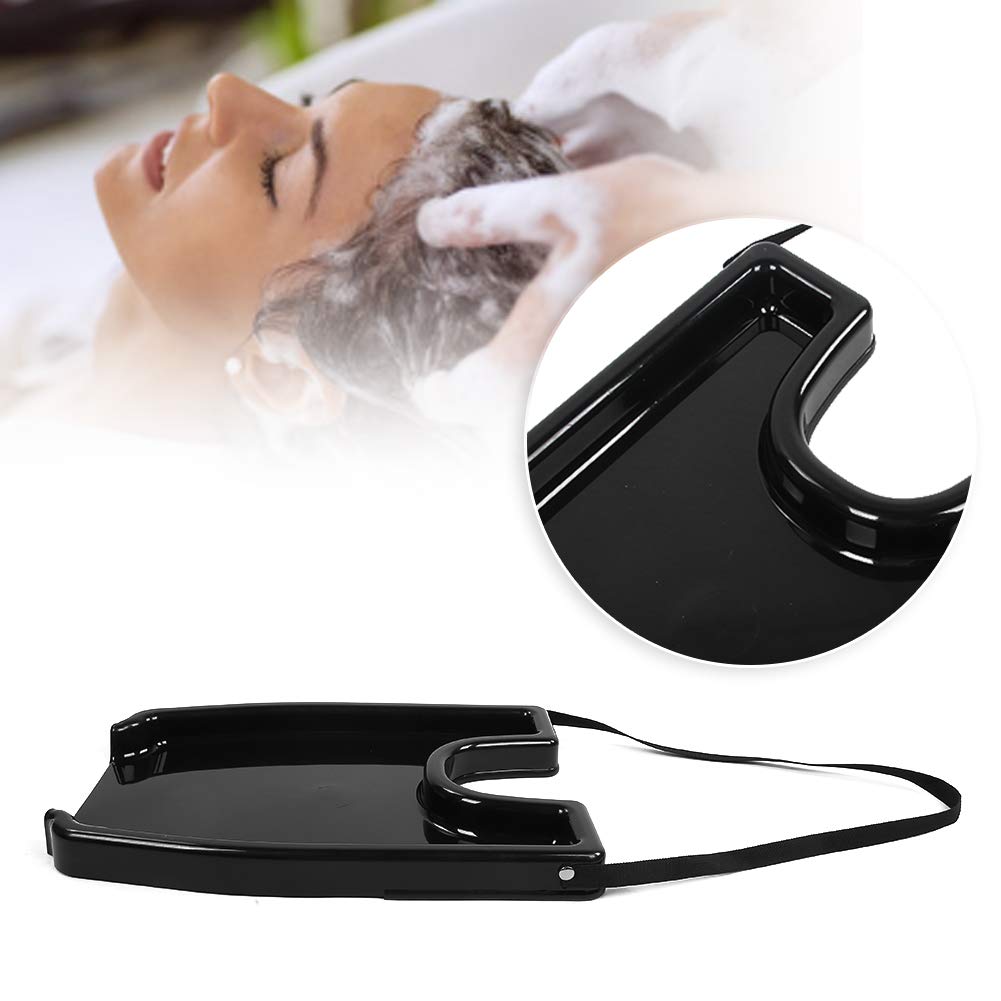 Portable Hair Washing Tray for Pregnant Women - Adjustable Shampoo Basin with Drain Hose, Home Salon Hair Care Tool (Black) | Perfect for Bedside Hair Wash, Post-Surgery Care & Elderly Bathing Assistance