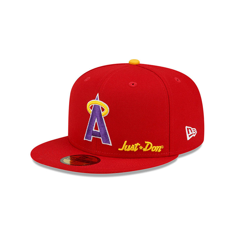 Los Angeles Angels 59FIFTY Fitted Hat - MLB Baseball Cap for Men, Red 89 ASG Style - Perfect for Games, Fan Gear & Casual Wear