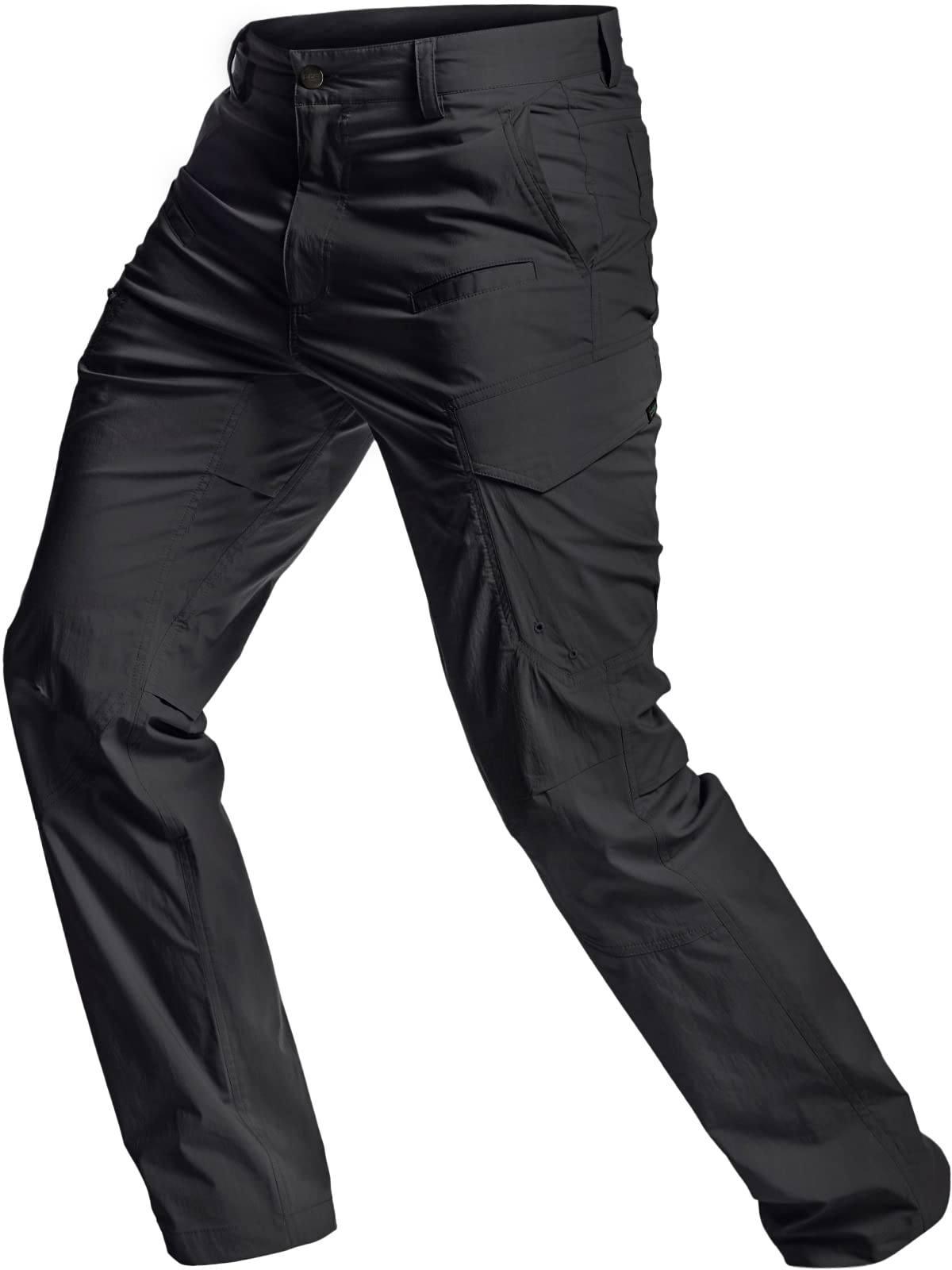 CQR Men's Hiking Pants - Water Resistant, Lightweight Stretch Cargo & Straight Work Pants with UPF 50+ Sun Protection - Perfect for Outdoor Adventures, Hiking, Camping & Work Wear
