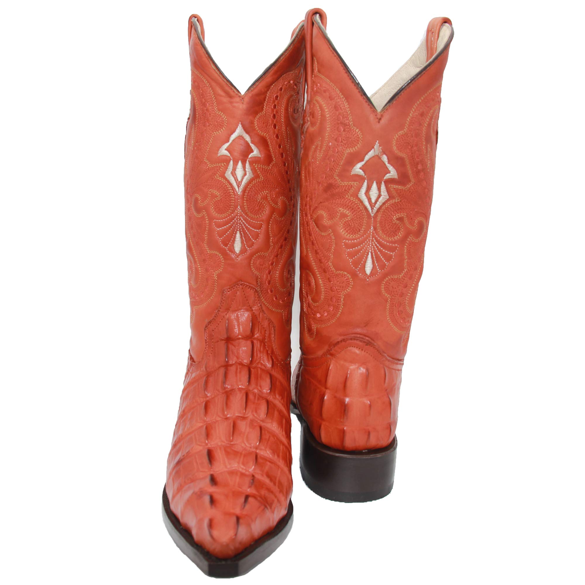 Men's Crocodile Print Leather Cowboy Boots - Western Style Snip Toe Boots for Men | Perfect for Rodeo, Country Dancing & Western Fashion