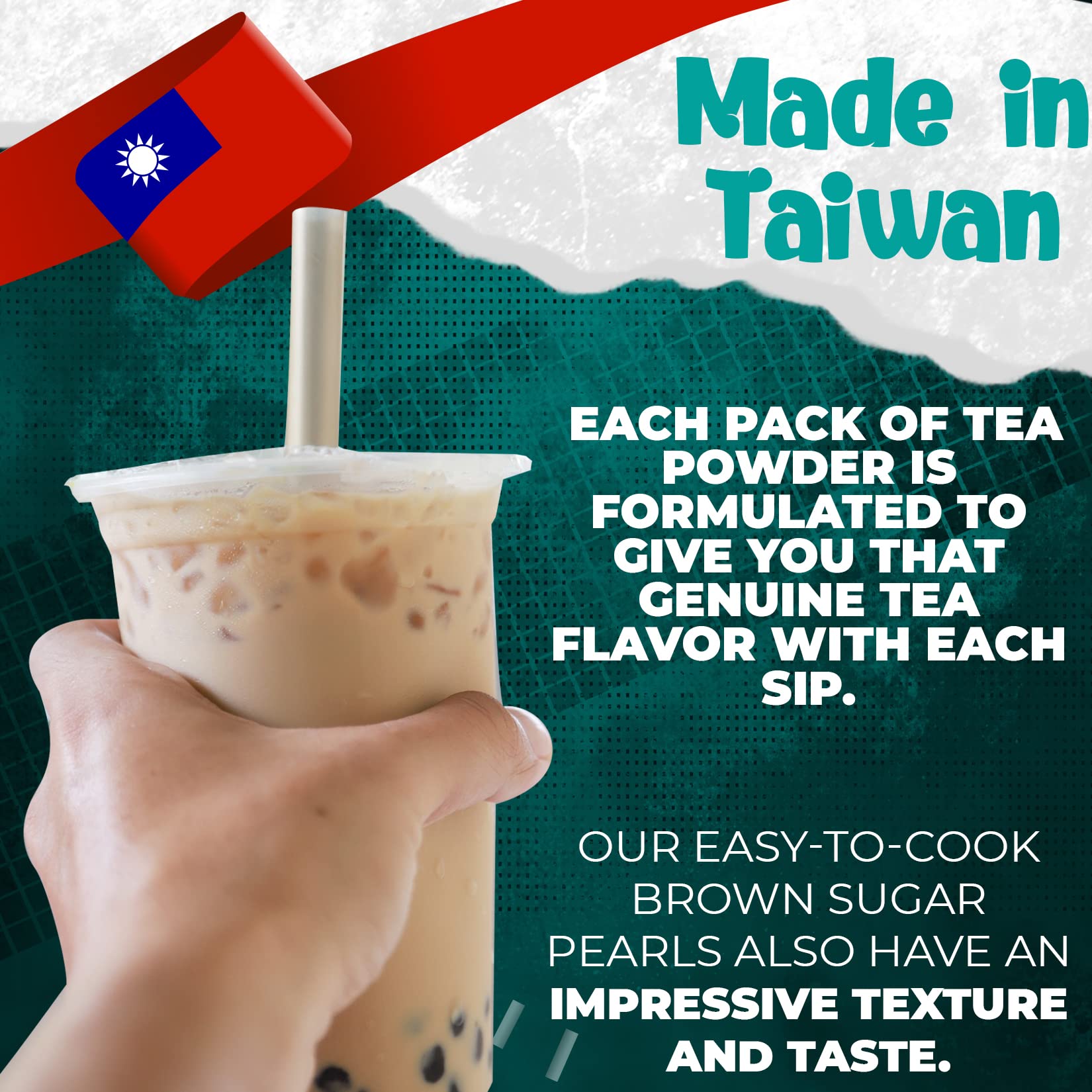 Fusion Select 5-Pack Authentic Boba Tea Kit - Sakura, Lavender, Rose, Thai Tea & Original Milk Tea Flavors with Tapioca Pearls & Straws | Extra Rich Bubble Tea Drinks for Home, Parties & Cafes