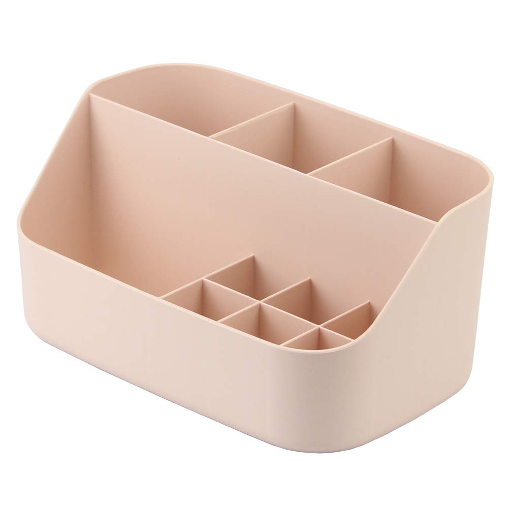 Dalanpa Desk Organizer - Pink Pencil Holder & Makeup Caddy Box for Home Office Organization | Perfect for School Supplies, Cosmetics & Stationery Storage