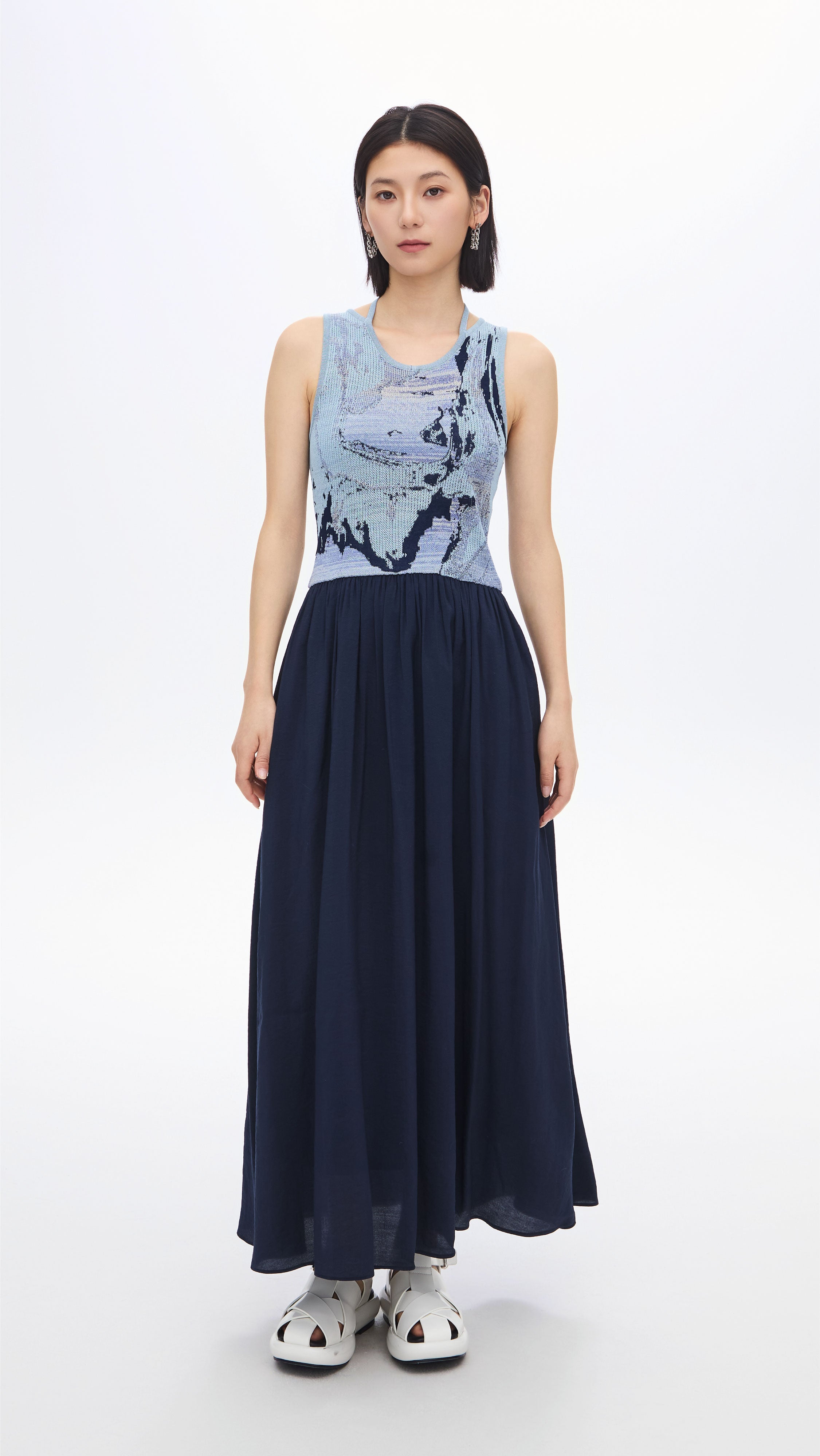 Elegant Jacquard 2-in-1 Convertible Dress for Women | Versatile Day to Night Outfit for Parties, Weddings & Special Occasions