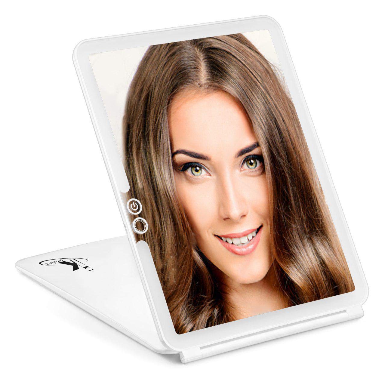 Professional LED Vanity Mirror with 3 Color Lighting - Portable Rechargeable Makeup Mirror for Travel & Home Use - Perfect for Makeup Application, Skincare Routine and Salon Styling
