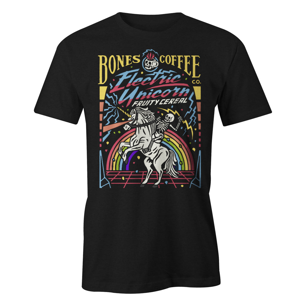Electric Unicorn Graphic T-Shirt for Women - Soft Cotton Casual Tee - Perfect for Parties, Festivals & Everyday Wear