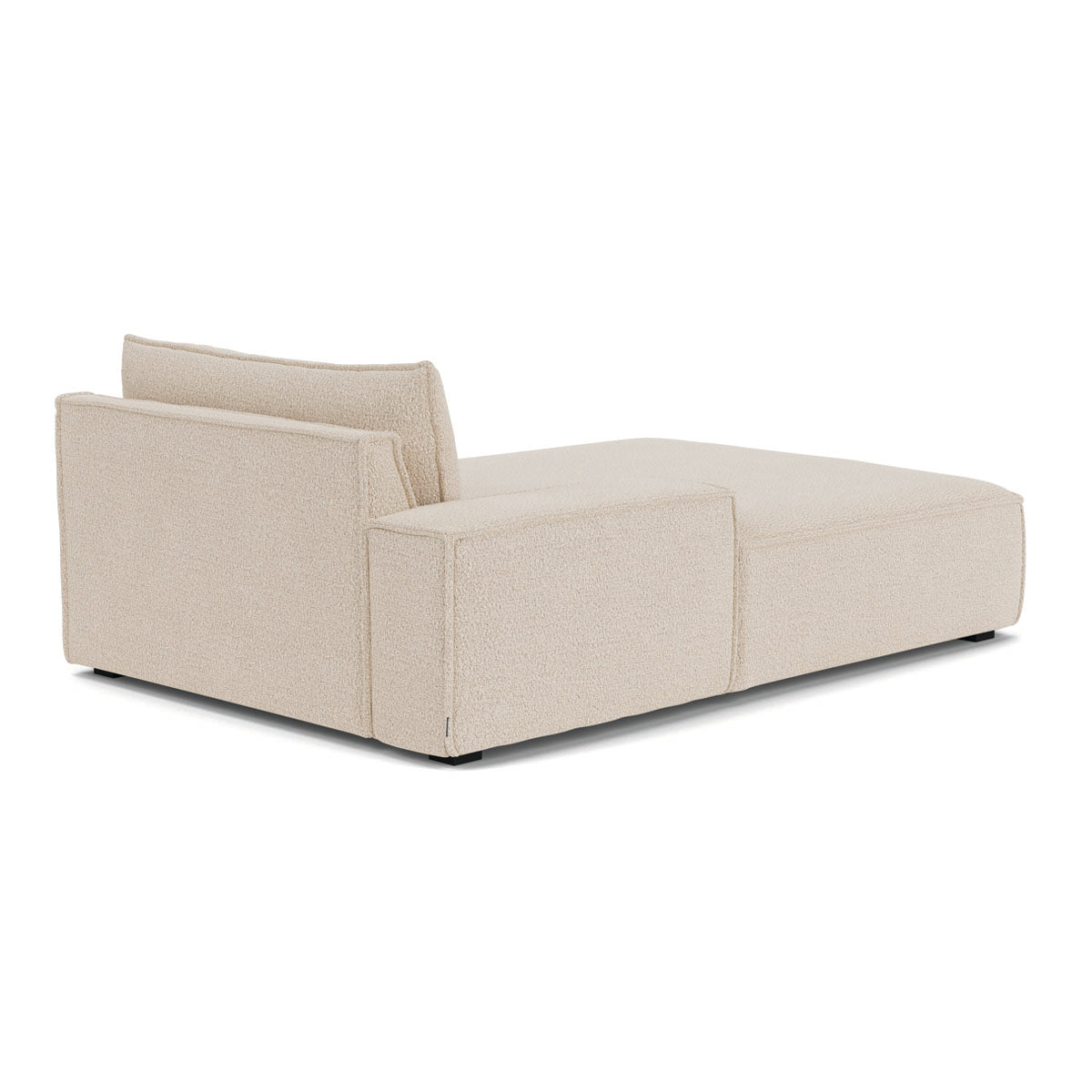 Daphne Boucle 1-Seater Left Chaise Modular Sofa - Modern Living Room Furniture for Small Spaces, Apartments & Cozy Home Decor