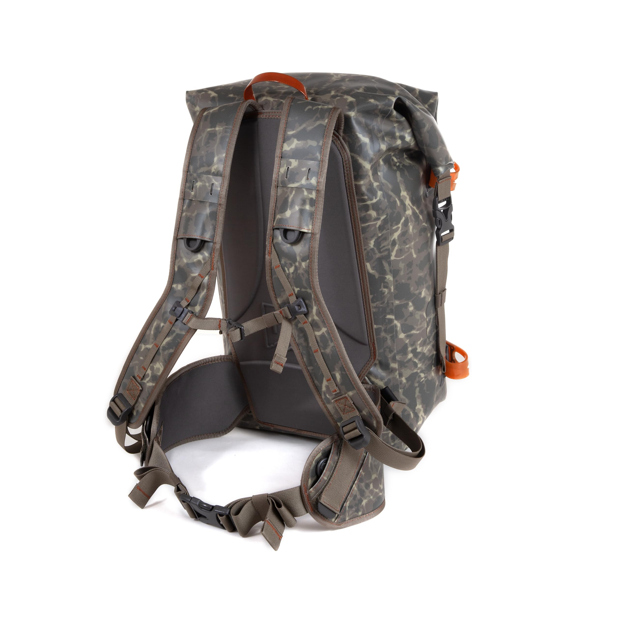 Fishpond Wind River Roll-Top Waterproof Fishing Backpack - Tackle Storage & Travel Gear | Eco Shadowcast Camo | Perfect for Fly Fishing, Camping & Outdoor Adventures
