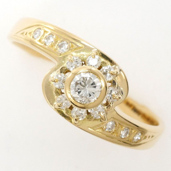 18K Yellow Gold Diamond Ring for Women - Elegant Solitaire Engagement & Wedding Band - Perfect for Proposals, Anniversaries & Special Occasions