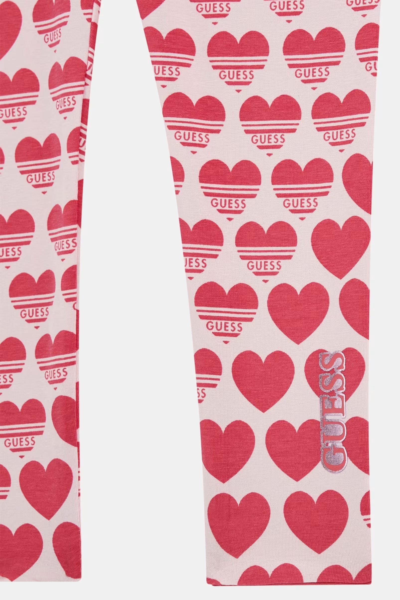 Imogen Cerise LOVE Sequin T-Shirt & Reversible Heart Leggings Set | Women's Fashion Outfit for Parties, Date Night & Casual Wear