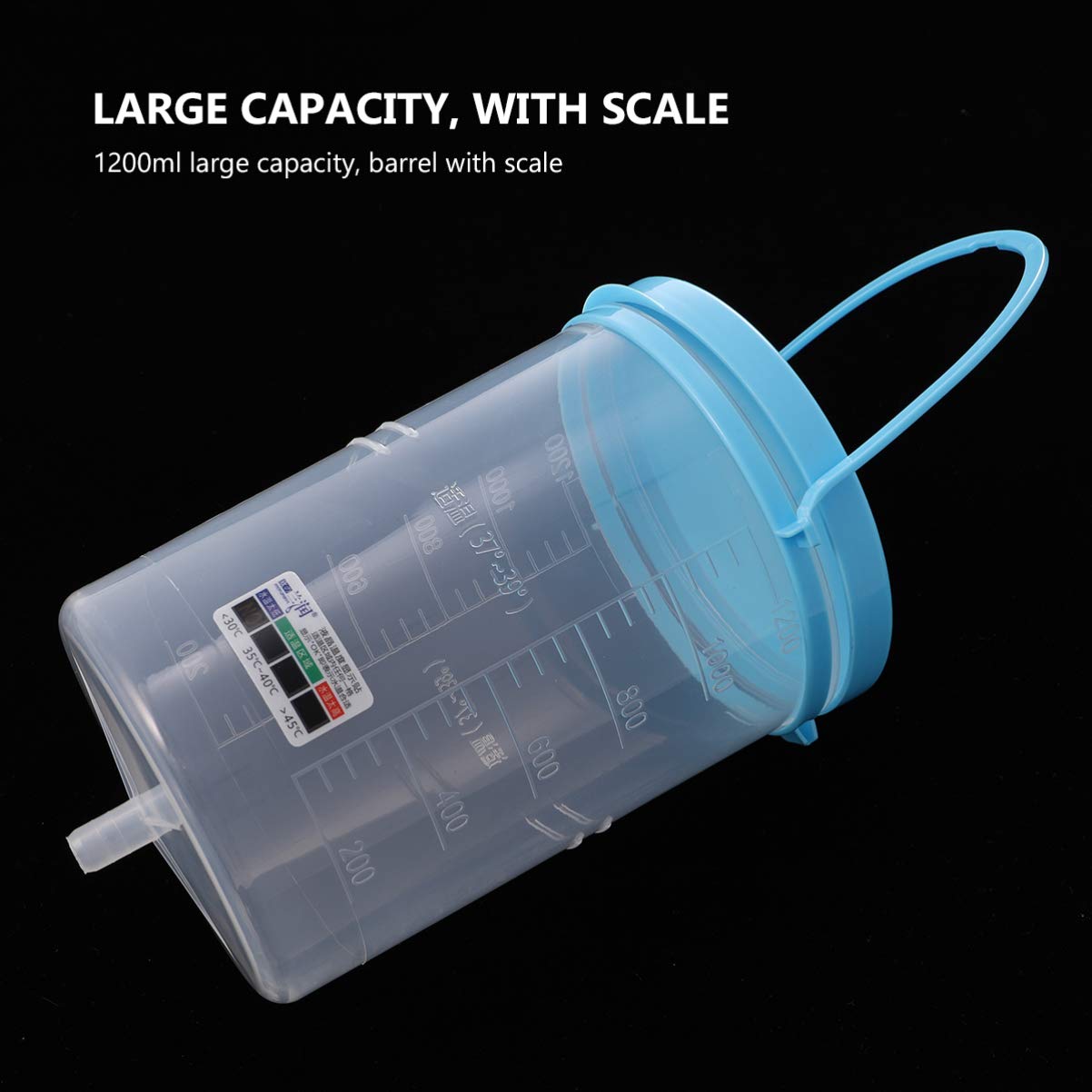 HEALLILY 1200ML Enema Kit for Colon Cleansing - Home Use for Women & Men