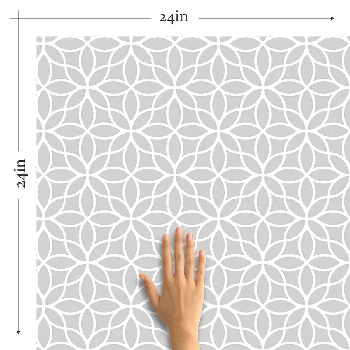 Grey Lattice Peel and Stick Removable Wallpaper - Self-Adhesive Decorative Wall Covering for Bedroom, Living Room & Office Decor