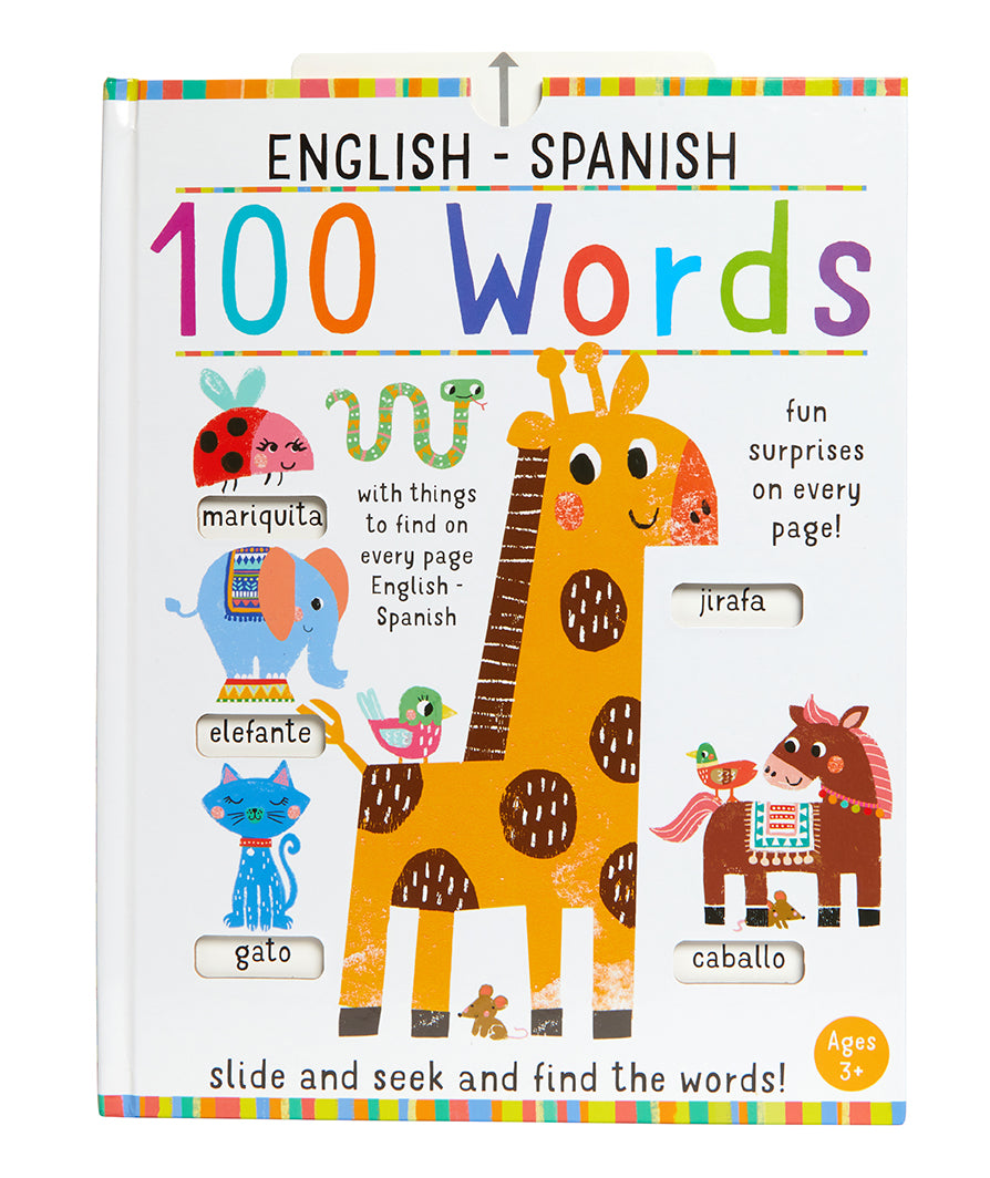 Slide and Seek: Bilingual English Spanish Picture Book for Kids - 100 Words Learning Game for Toddlers & Preschoolers | Perfect for Early Language Development & Interactive Playtime
