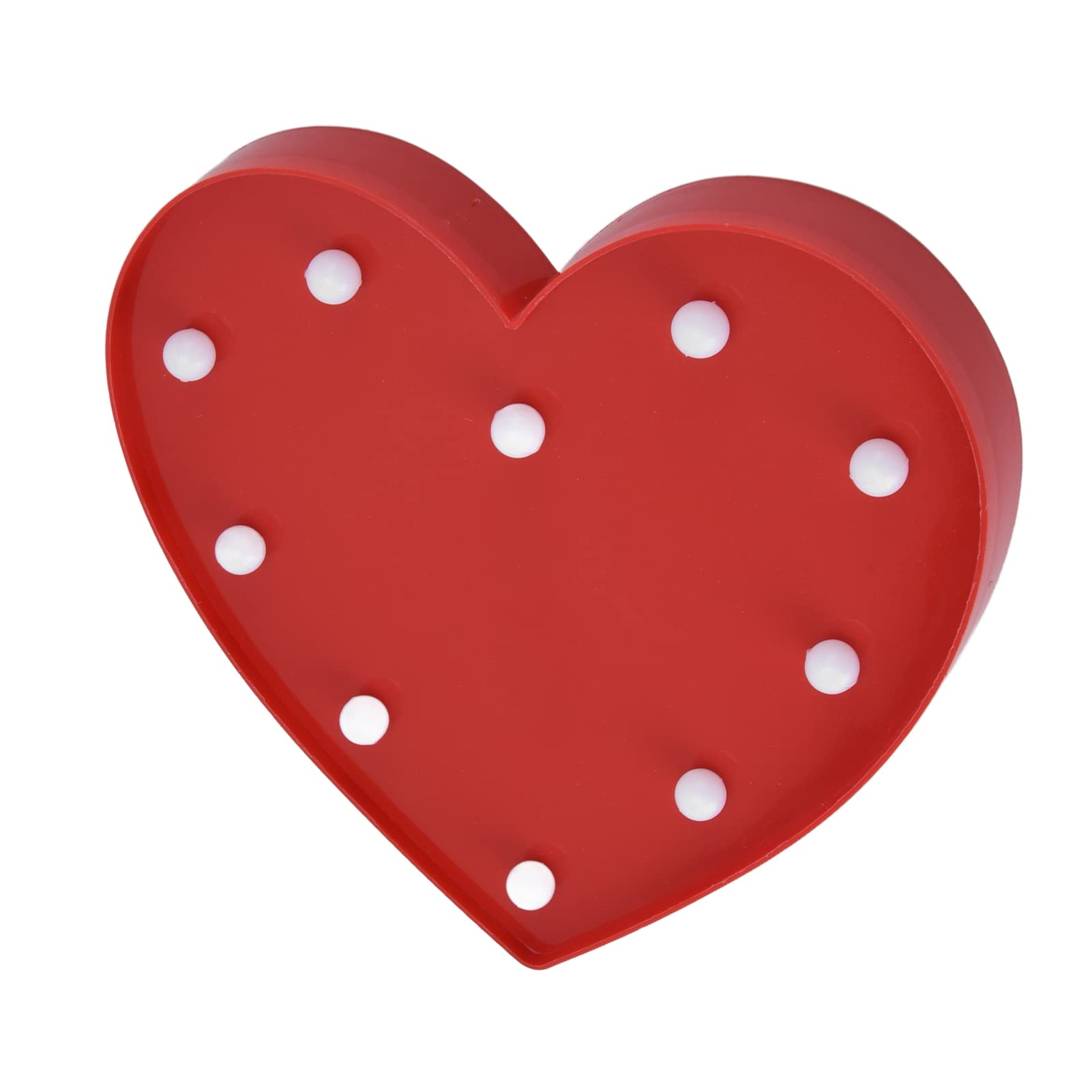 Heart Shaped Night Light for Kids Room - Cute Love Shape LED Night Lamp for Nursery, Bedroom, Birthday Gift & Home Decor