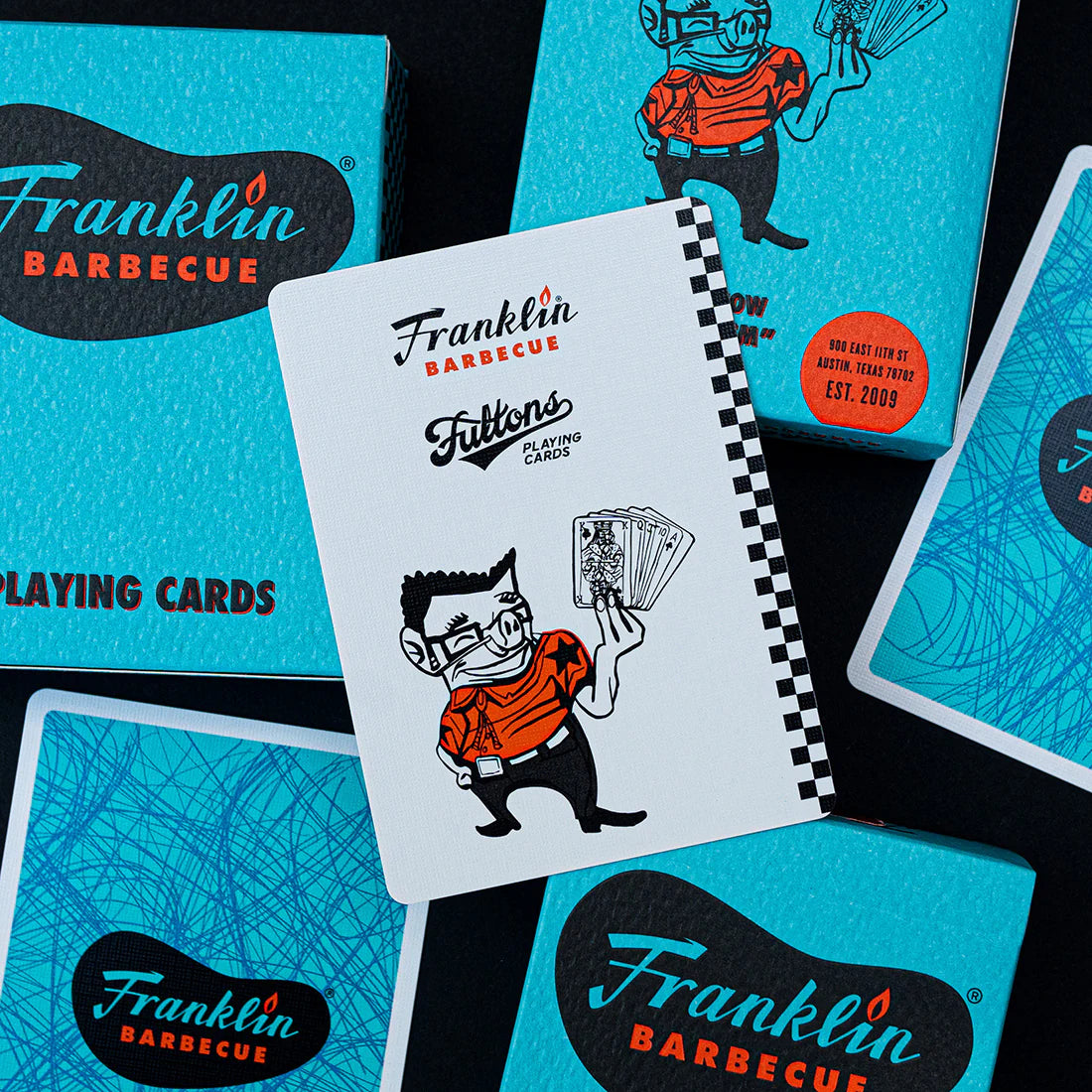 Franklin BBQ Playing Cards - Premium Texas BBQ Themed Deck for Poker, Blackjack & Card Games - Perfect for BBQ Parties, Game Nights & Gifts