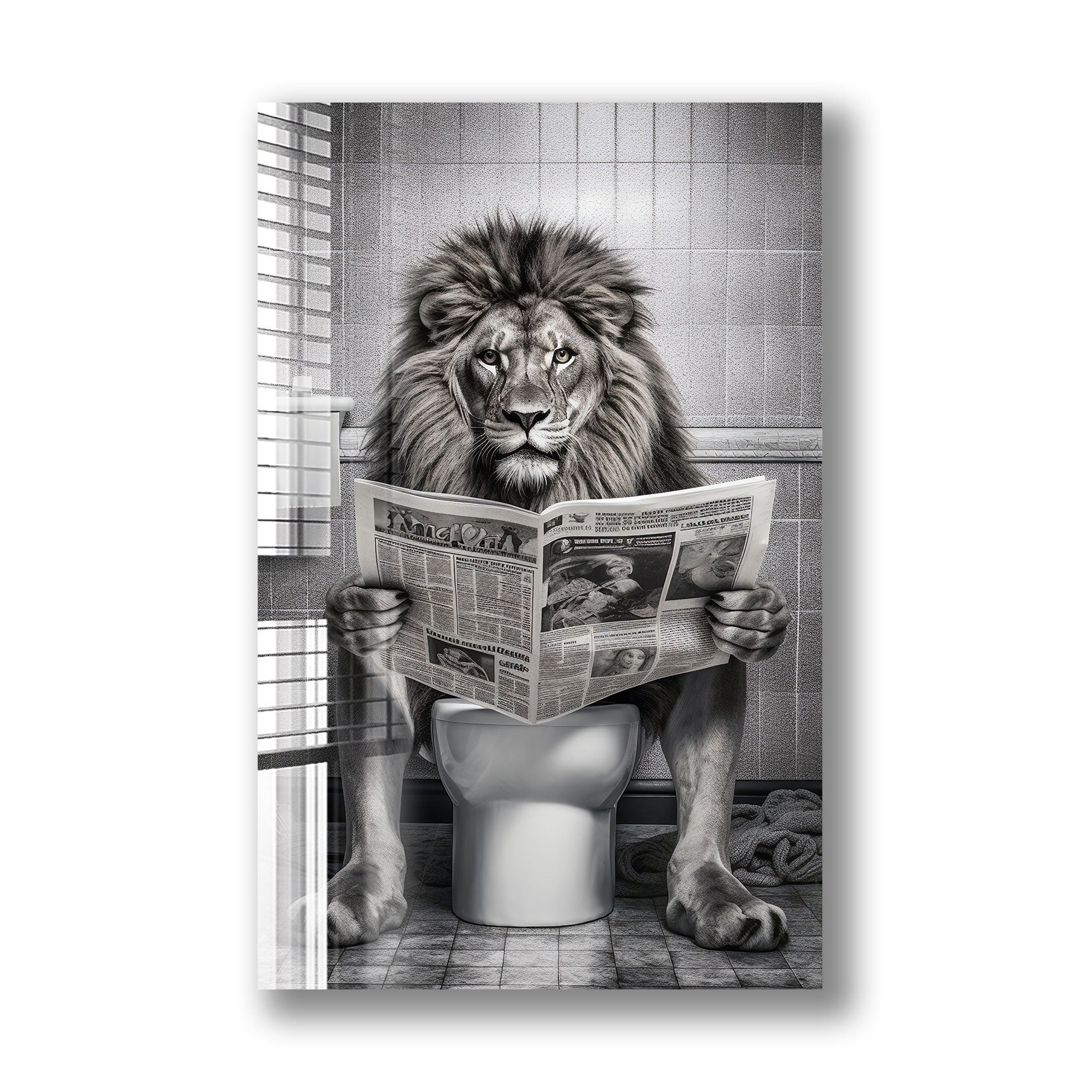 Lion Toilet Paper Holder - Funny Bathroom Decor for Home, Office, or Gifts - Perfect for Animal Lovers and Unique Bathroom Accessories