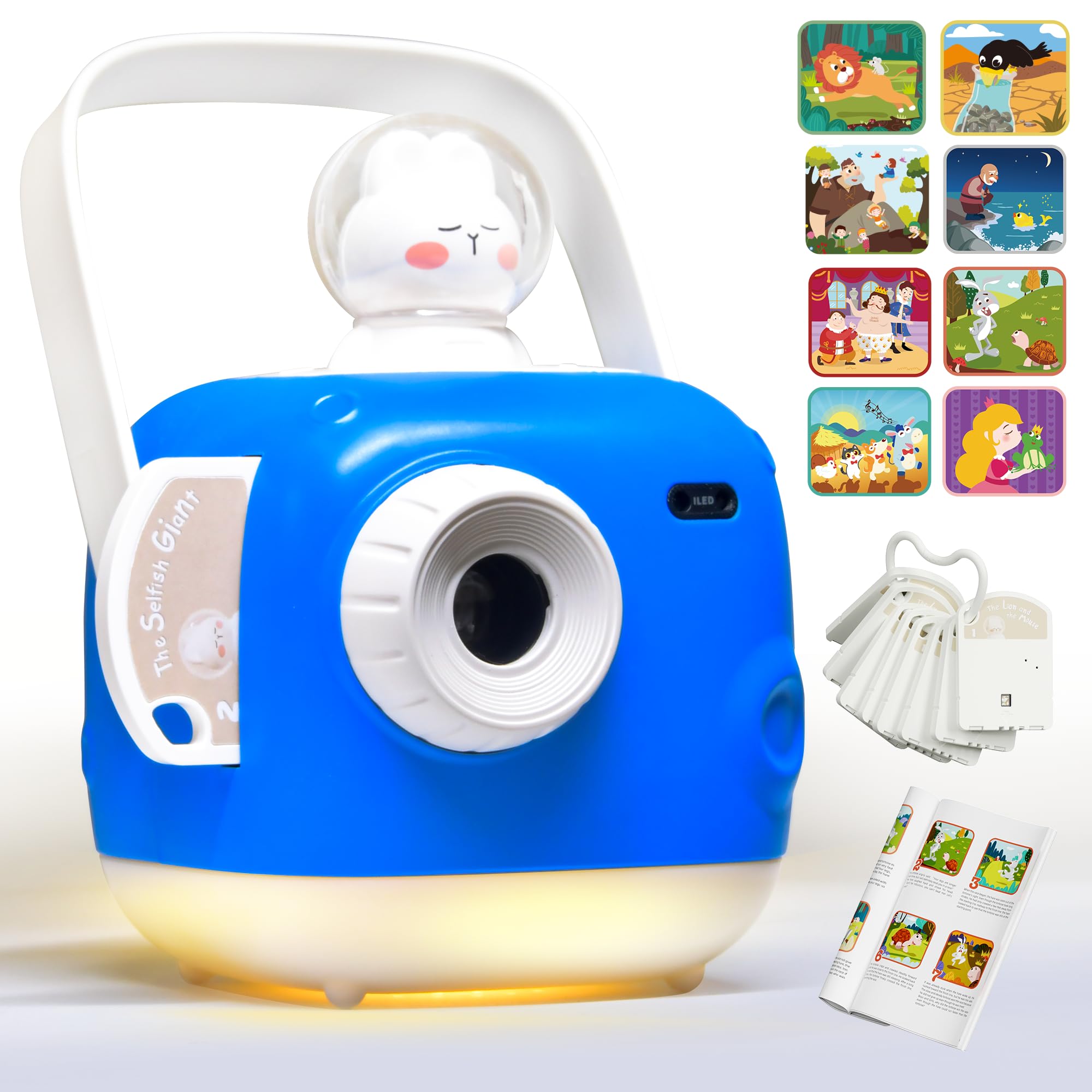 KOKODI Kids Story Projector for Toddlers 1-6 Years Old - Educational Book Projector Toy with Storytelling Cards, Night Light & Learning Activities - Perfect Birthday Gift for Boys & Girls | Bedtime Stories, Classroom Learning & Interactive Play