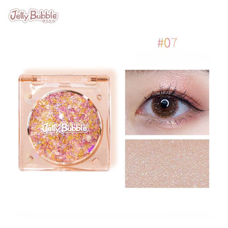 Vibrant Jelly Bubble Monochrome Eyeshadow Palette - Long Lasting, Highly Pigmented Makeup for Everyday & Party Looks | Perfect for Daytime Wear & Nighttime Glam