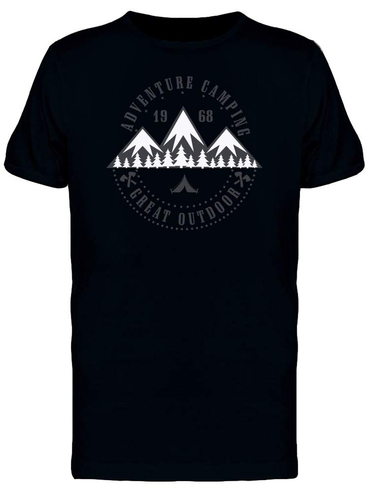 Smartprints Adventure Camping T-Shirt for Men - Breathable Quick-Dry Outdoor Tee for Hiking, Backpacking & Camping Trips