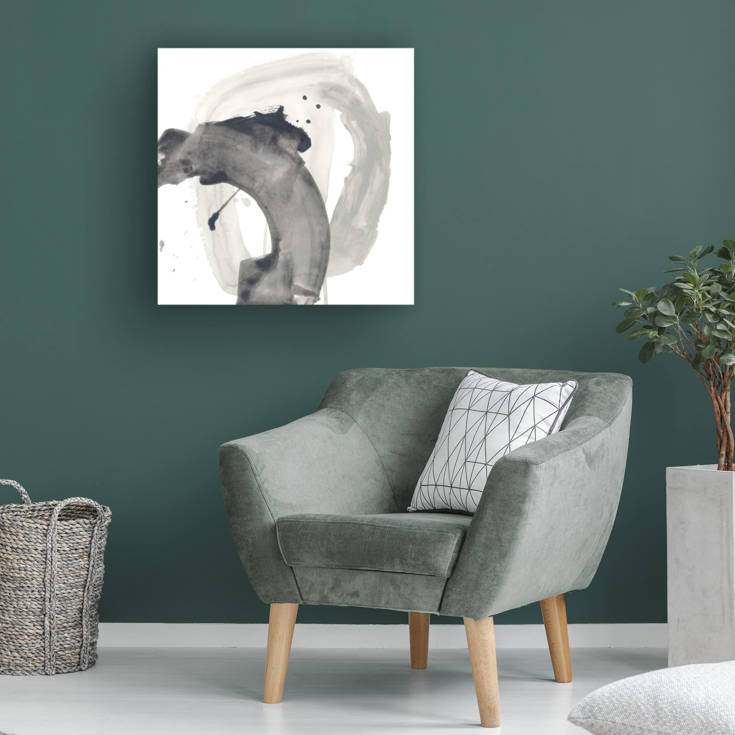 June Erica Vess 'Swath VI' Canvas Wall Art Print - Modern Abstract Painting for Living Room, Bedroom & Office Decor