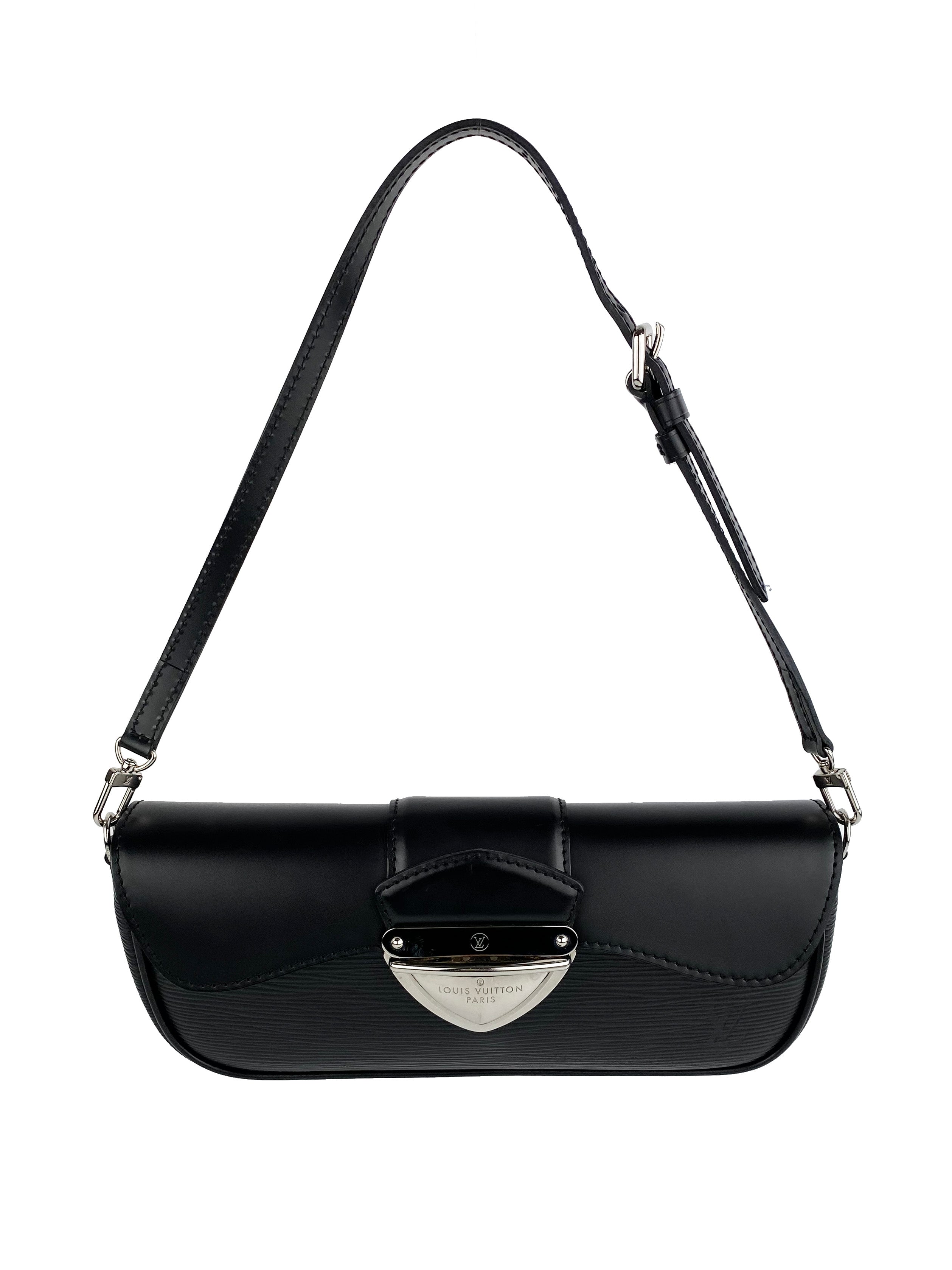 Authentic Louis Vuitton Epi Pochette Montaigne Top Handle Bag - Luxury Leather Crossbody Purse for Women, Perfect for Work, Travel & Evening Events
