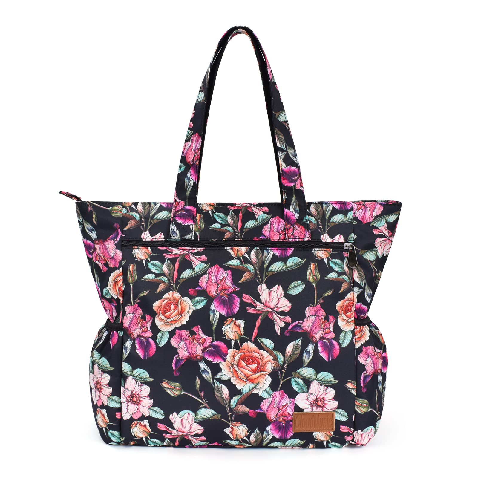CLOUDMUSIC Large Waterproof Shoulder Tote Bag for Women - Perfect for Nurses, Teachers, Work, Gym, Travel & Beach - Spacious & Durable Everyday Carryall