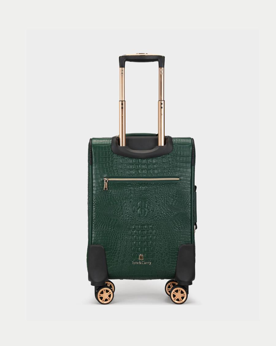 Apollo 2-Piece Luggage Set in Emerald Green - Lightweight Spinner Suitcase for Travel, Business Trips & Vacations | Durable Hardshell Carry-On & Check-In Baggage