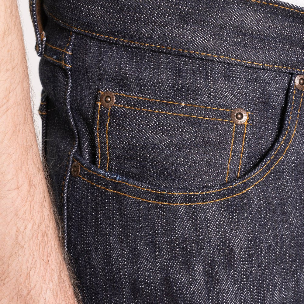 Naked & Famous Sakura Slub Selvedge Denim Jeans - Weird Guy Fit for Men | Raw Japanese Selvedge Jeans for Casual Wear & Street Style