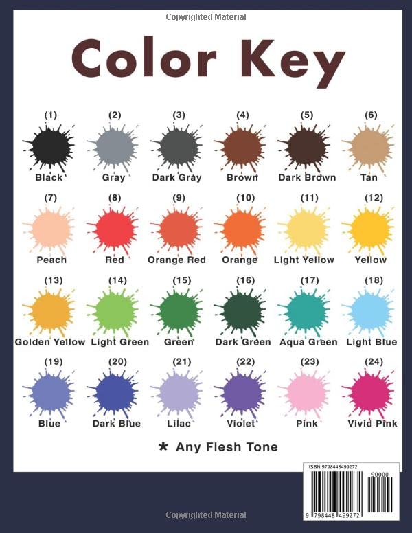 Wild Animals Mystery Color By Number Coloring Book for Adults - Stress Relief & Relaxation Therapy | Perfect for Mindfulness, Meditation & Creative Art Therapy at Home