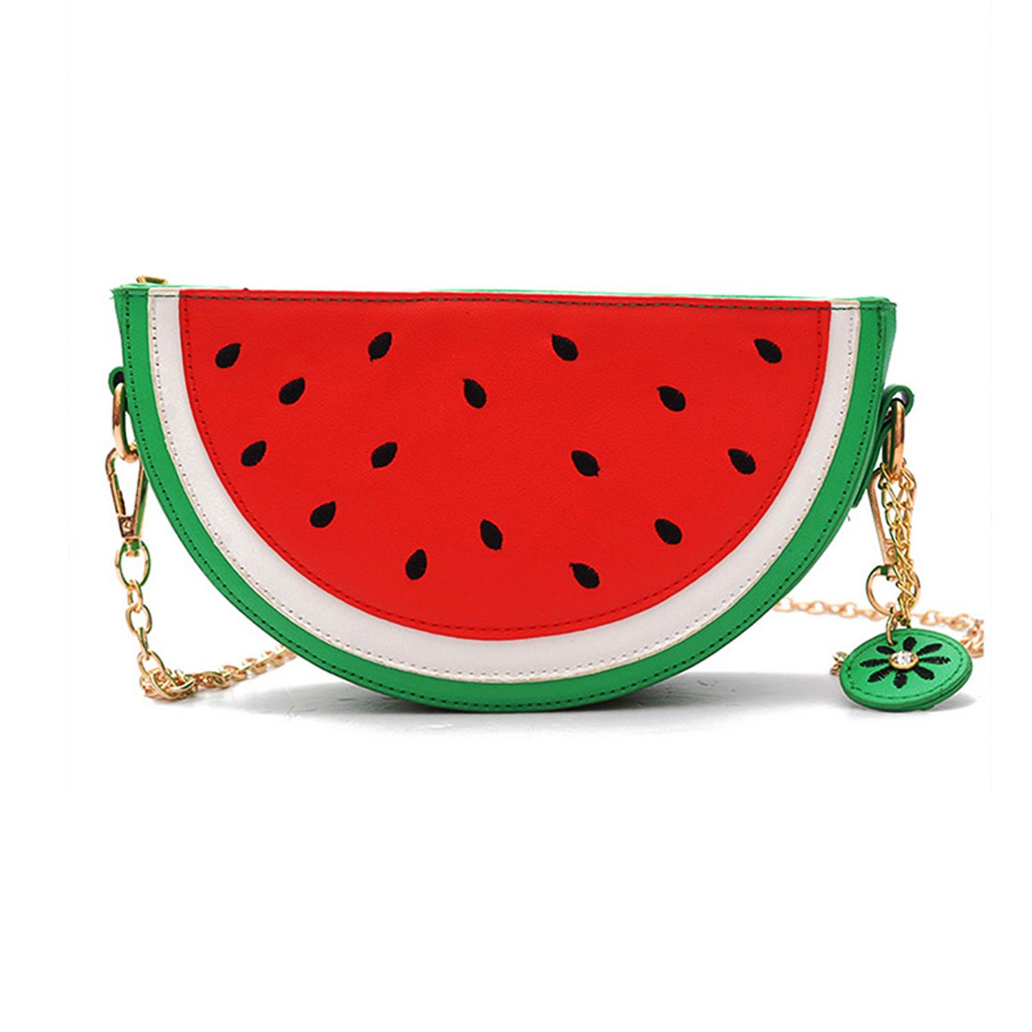 Stylish Watermelon Lemon Crossbody Clutch Purse - Cute Fruit Shaped Mini Shoulder Bag for Women | Perfect for Summer Outings, Beach Trips & Casual Fashion Accessories