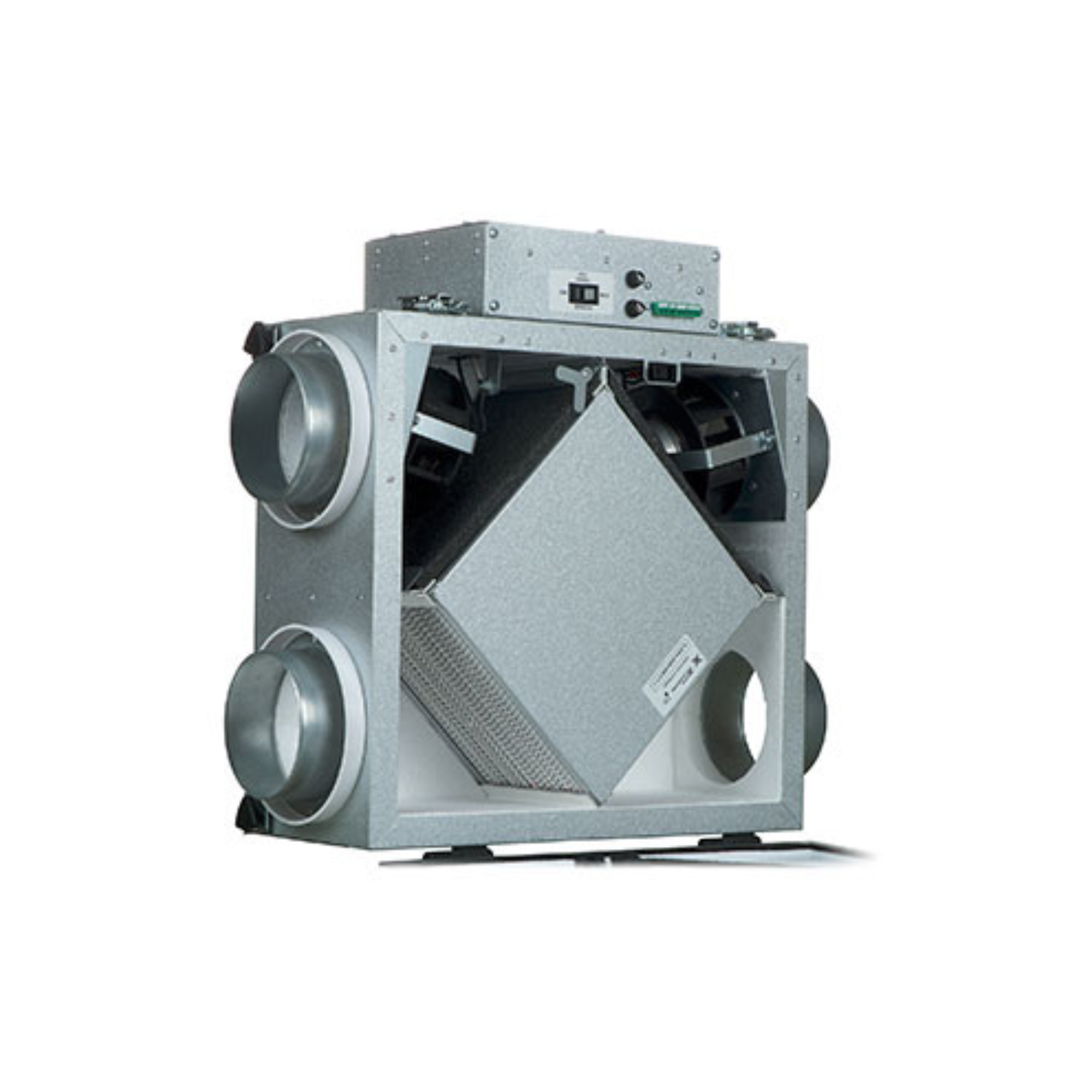 Energy Recovery Ventilator for Home & Office - Vents Frigate ERV System for Improved Indoor Air Quality & Energy Efficiency | Perfect for HVAC Systems, Basements & Commercial Buildings