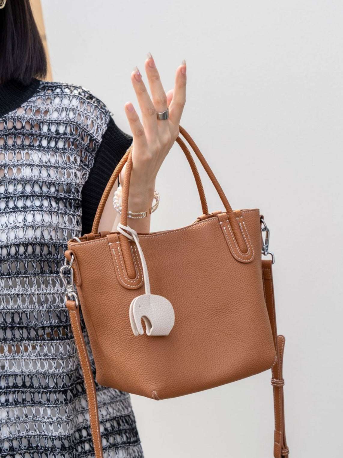 Mini Leather Bucket Bag for Women - Stylish Crossbody Purse with Adjustable Strap - Perfect for Travel, Shopping & Everyday Use