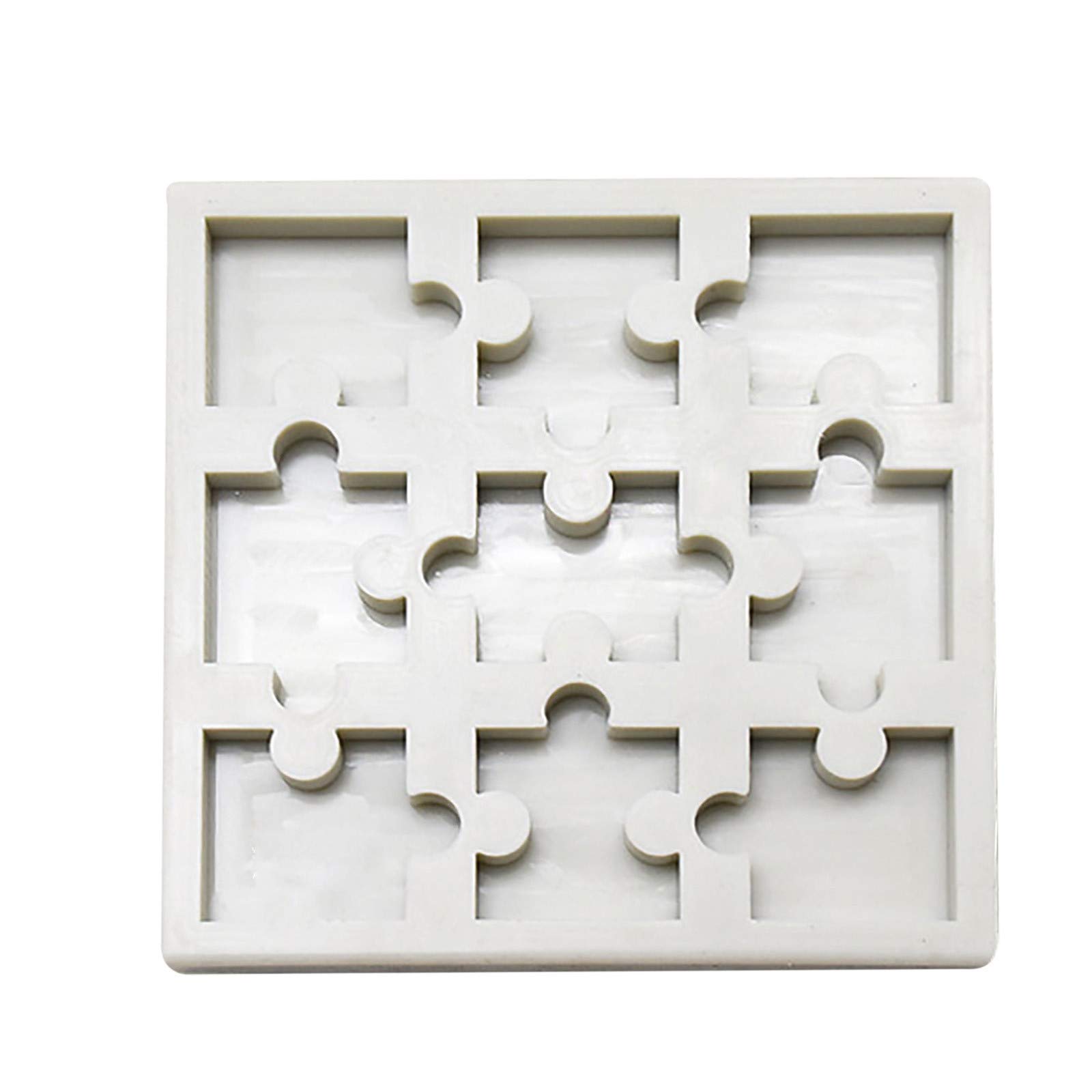 Leonshay Silicone Puzzle-Shaped Cookie Molds - Fun DIY Baking Tools for Chocolate, Candy & Cookies | Perfect for Kids Holiday Celebrations, Birthday Parties & Family Baking Activities