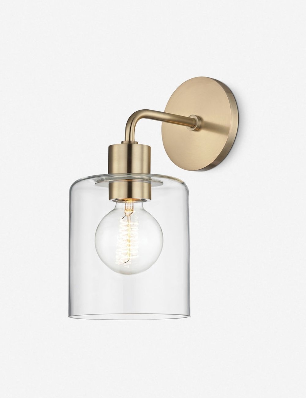 Evelie Modern Wall Sconce Light Fixture - Dimmable LED Wall Lamp for Bedroom, Living Room, Hallway & Entryway Lighting