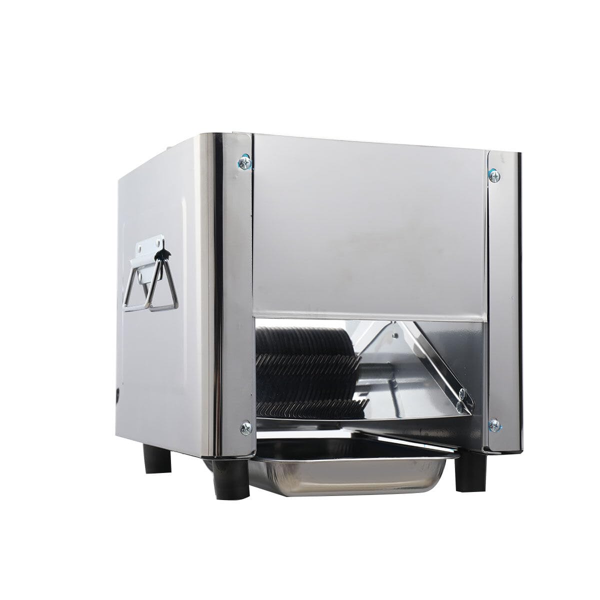 850W Commercial Electric Meat Slicer - 3.5mm Stainless Steel Blade, 330lb/h Capacity for Pork, Chicken & Fish - Perfect for Home Kitchens, Delis & Restaurants - Heavy Duty Meat Cutting & Shredding Machine for Family & Commercial Use