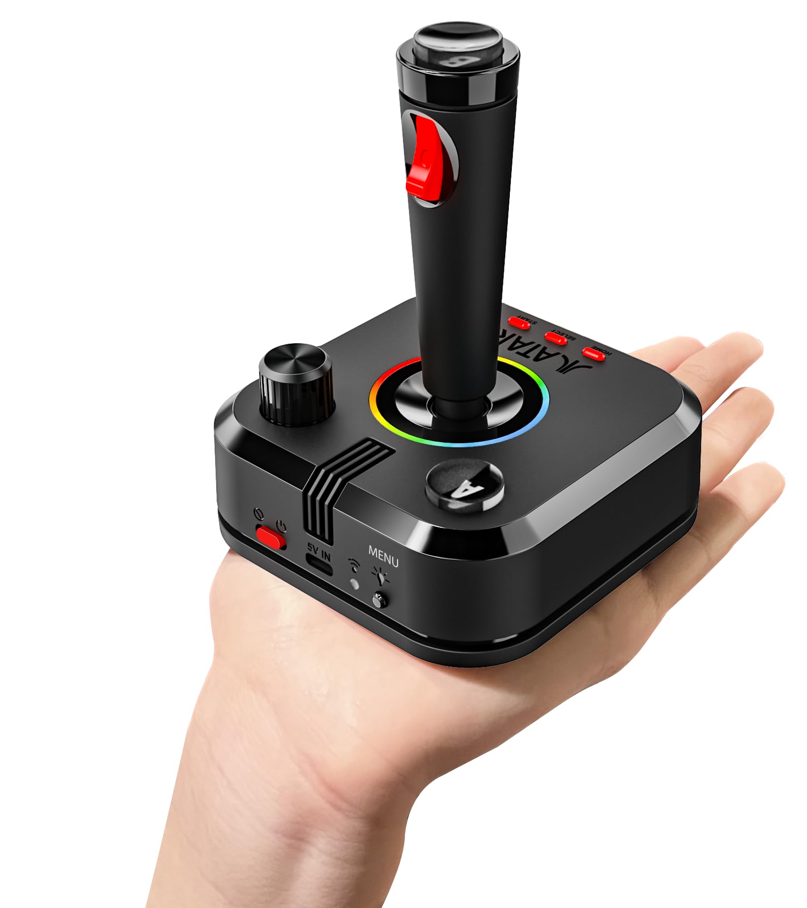 My Arcade Atari Game Station Pro: 200+ Classic Video Games Console with Wireless Joysticks, RGB LED Lights - Play Asteroids, Centipede & More | Perfect for Retro Gaming, Family Entertainment & Game Room Decor